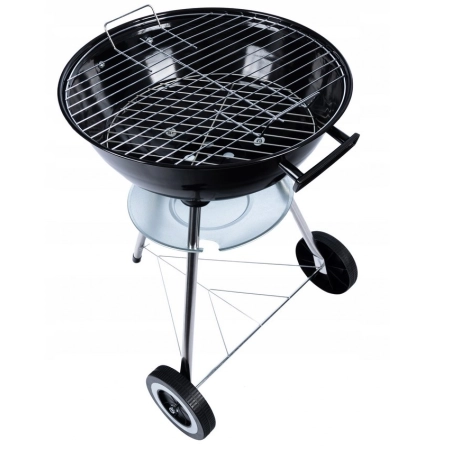 Duży GRILL węglowy kulisty z pokrywą kółka MG Home
